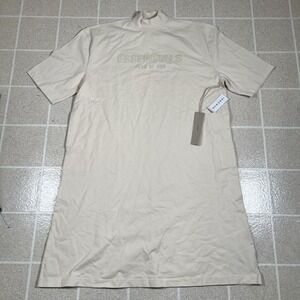 ESSENTIALS Fear of God Tee Dress "Egg Shell" - Size XS